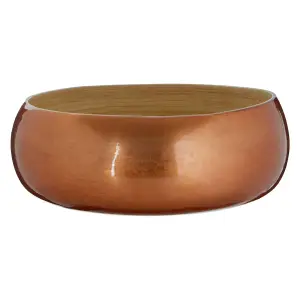 Interiors by Premier Kyoto Round Medium Rose Gold Bowl