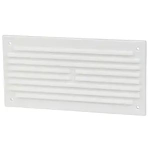 AFIT White Louvre Grille Vent 166 x 85mm