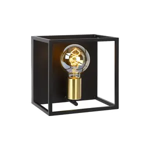 Lucide Ruben Modern Wall Light - 1xE27 - Black