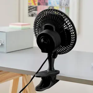 Neo Mini Clip Base Mount Desk Fan - Black