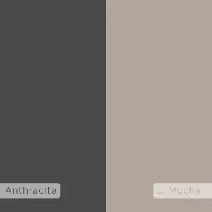 Decortie Troy Bench Mocha Grey Anthracite Grey