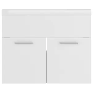 Elizibeth 600mm Wall Hung Single Vanity Unit White