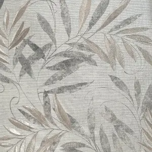 Arthouse Luxury Leaf Soft Silver Wallpaper