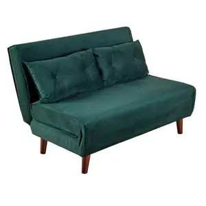 Home Source Morella Green Double Sofa Bed