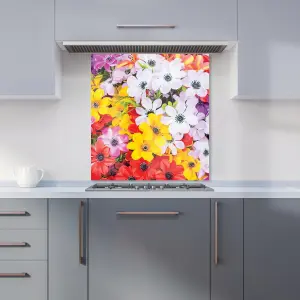 Spring Flowers Premium Glass Kitchen Splashback W700mm x H750mm