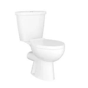 Rinse Bathrooms Close Coupled Toilet with Soft Close Seat