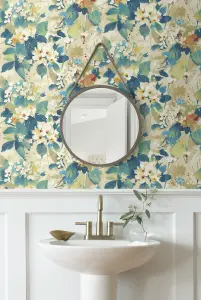 Chambon Floral Watercolor Unpasted Wallpaper