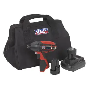 Sealey Impact Driver Kit 1/4" Hex Drive 12V SV12 Series - 2 Batteries CP1203KIT