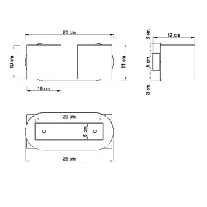 Orbis Aluminium Grey 2 Light Classic Wall Light