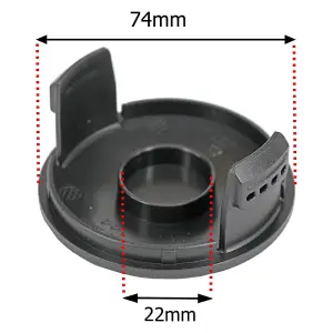 SPARES2GO 6m Line Spool & Cover compatible with Bosch Art 23 SL Art 26 SL Strimmer Trimmer (1.5mm)