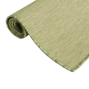 Outdoor Flatweave Rug 200x280 cm Green