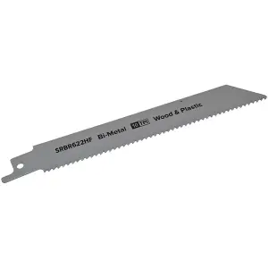 Reciprocating Saw Blade Wood & Plastics 150mm Length 10tpi Pack of 5 by Ufixt