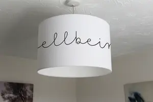 Text Wellbeing (Ceiling & Lamp Shade) / 25cm x 22cm / Lamp Shade