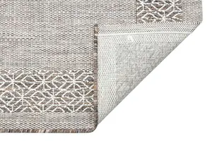 Beige Bordered Modern Easy To Clean Rug For Dining Room-160cm x 230cm