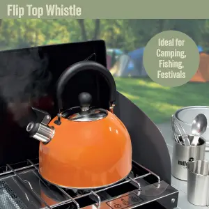 Milestone Camping 2 Litre Orange Camping Kettle