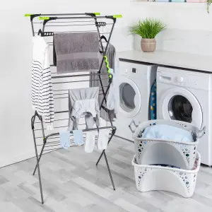 Minky Black Foldable Laundry Airer, 27m