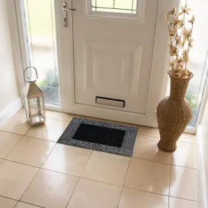 JVL Rico PVC Doormat 45x70cm - Pebbles