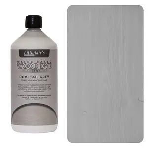 Littlefair's - Indoor & Outdoor Wood Stain - Dovetail Grey - 1 LTR