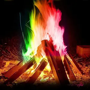 simpa Camelot Brazier Style Fire Pit with with Rainbow Fire (50pcs)