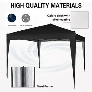 MCC Direct Gazebo 3x3 Pop up Black