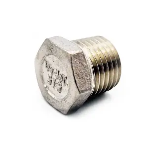 G1/4 BSP Male Hex Plug 316 Stainless Steel