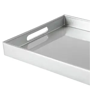 Argon Tableware Plastic Tray (Set of 3) Silver