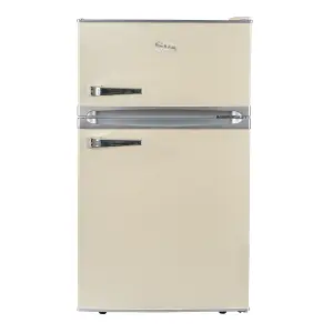 Cream Freestanding Under Counter Retro Fridge Freezer 88L - RFM88C