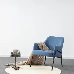 Karen Blue Fabric Upholstered Dining/ Lounge Chair. Armchair