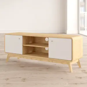 Justine TV Stand for TVs up to 60" Oak/White