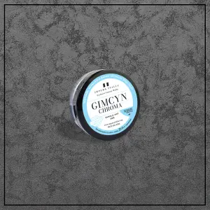 Gimcyn Chroma - Textured, Intense Metallic Wall Paint Sample Pot. Includes 50g of Paint - Covers 0.25SQM - In Colour GRAPHITE