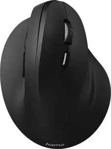 Hama Emw-500 Vertical Ergonomic Wireless Optical Mouse - Black, Black