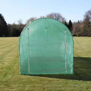 Polytunnel Greenhouse Walk In Galvanised Windows Doors Growhouse PE Cover Diameter 2 x 2.5m