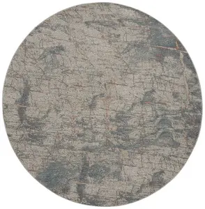 Light Grey Blue Rustic Textures Luxurious Modern Abstract Bedroom & Living Room Rug -240cm X 320cm