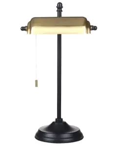 Metal Banker's Lamp Gold and Black MARAVAL