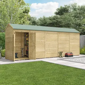 BillyOh Switch Tongue and Groove Apex Wooden Shed - 20x4 Windowless - 11mm Thickness