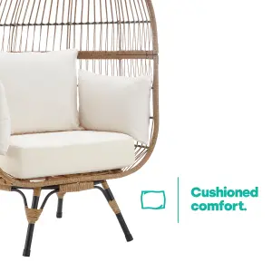 HAVANA RATTAN COCOON CHAIR - NATURAL