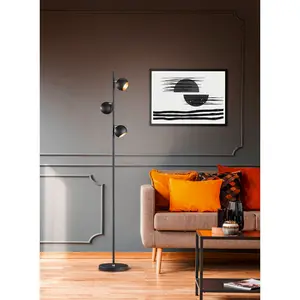 Dulaney 155cm Reading Floor Lamp Black