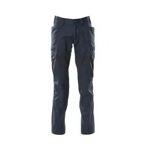 Mascot Accelerate Thigh Pocket Trousers with Stretch Zones - Dark Navy   (31.5) (Leg Length - Long)