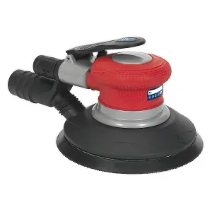 Sealey Air Palm Random Orbital Sander 150mm Dust-Free 360 Degrees Exhaust Muffler GSA05