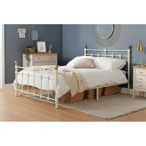 Birlea Atlas Double Bed Frame In Cream