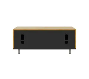 Venice TV-Stand with 2 Doors & 2 Drawers Grey/Oak