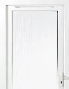 Unglazed White uPVC External Back door, (H)2055mm (W)920mm