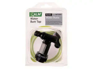 ALM Black Plastic Water Butt Tap