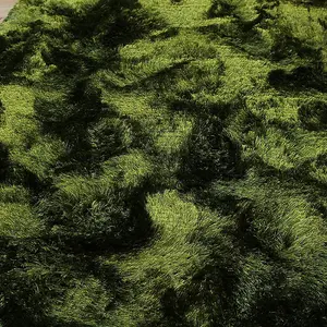 Plush Green Luxury Shaggy Polyester Sparkle Modern Luxurious Handmade Easy to Clean Rug for Living Room and Bedroom-70cm X 140cm