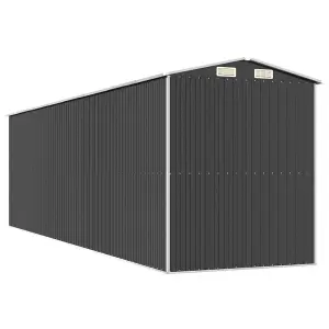 Berkfield Garden Shed Anthracite 192x689x223 cm Galvanised Steel