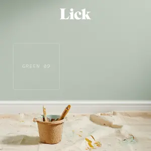 Lick Green 09 Matt Emulsion paint, 2.5L