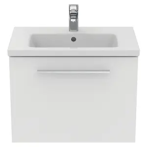 Ideal Standard i.life S Compact Matt White Wall-mounted Bathroom Vanity unit (H) 440mm (W) 600mm