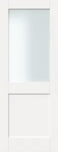 Green & Taylor White Shaker 2 Lite Frosted Glass - Prefinished Internal Door