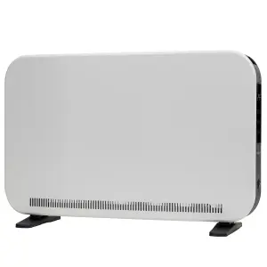 Russell Hobbs Convection Heater 2000W Digital Touch Panel White Electric Heater with Remote RHCVH2003