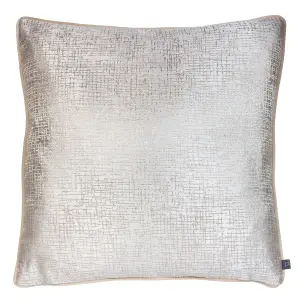 Prestigious Textiles Cinder Metallic Jacquard Piped Feather Filled Cushion